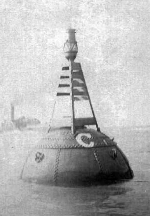 Erste Gasleuchttonne von Pintsch